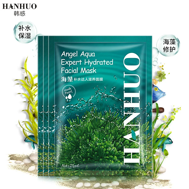 Маска для лица с морскими водорослями HANHUO Angel Aqua Expert увлажняющая питательная