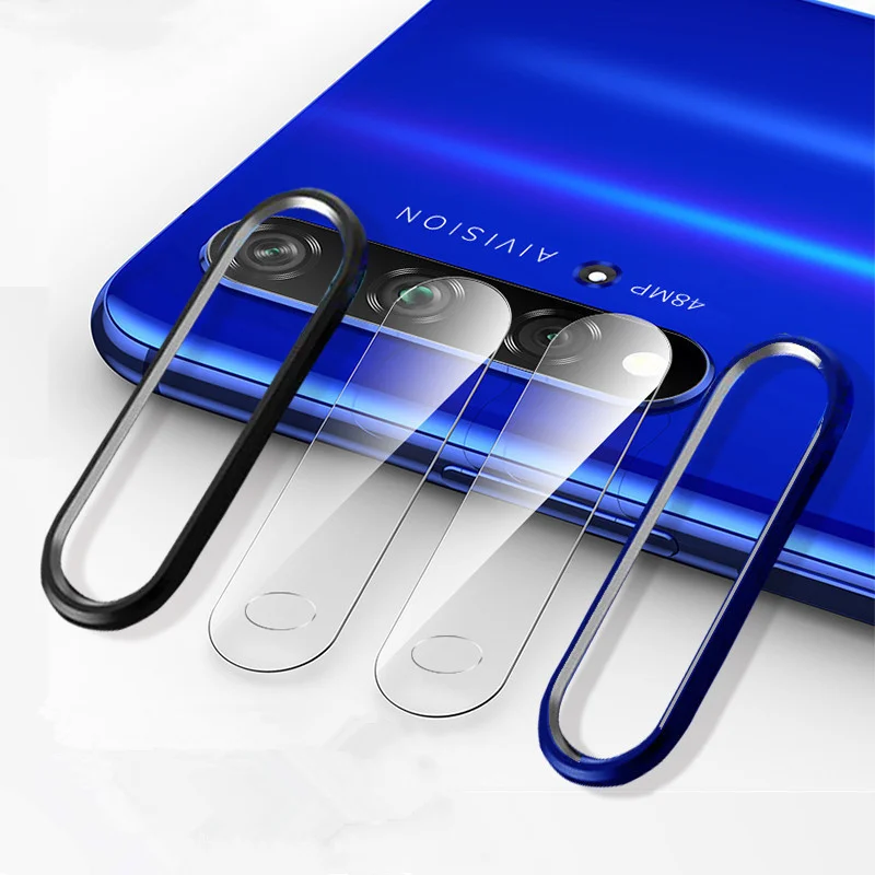 Закаленное стекло + металлическое защитное кольцо для Huawei Nova 5t Защитная пленка