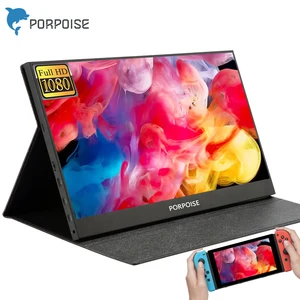 porpoise thin portable lcd hd monitor 17 3 usb type c hdmi for laptopphonexboxswitch and ps4 portable lcd gaming monitor free global shipping