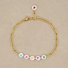Женский браслет-цепочка Go2Boho, браслет из нержавеющей стали браслеты с буквами в стиле панк, ювелирные изделия высокого качества, золотые цепи