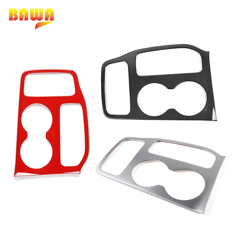 

BAWA Carbon Fiber Grain Car Gear Shift Shifter Panel Decoration Cover Accessories for Jeep Grand Cherokee 2016 2017 2018