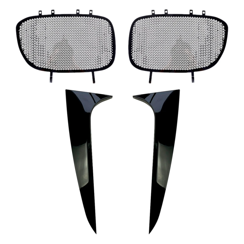 

For-BMW X4 G02 2019-2020 Rear Side Wing Roof Spoiler Stickers Trim & Car Intake Grille For BMW X3 G01 X4 G02 2018-2020