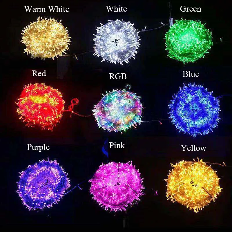 50 м/400 светодиодный светильник s Рождественский уличный Сказочный гирлянда для