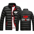 2021 DJI Профессиональный пилот Дрон логотип однотонная уличная одежда на молнии мужские хлопковые топы для колледжа с принтом повседневные Мягкие Спортивные пальто