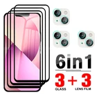 Для IPhone 13 Pro Max 13pro полное покрытие Закаленное стекло Защитная + пленка для объектива камеры 6 в 1 для iphon iphoen iphone13
