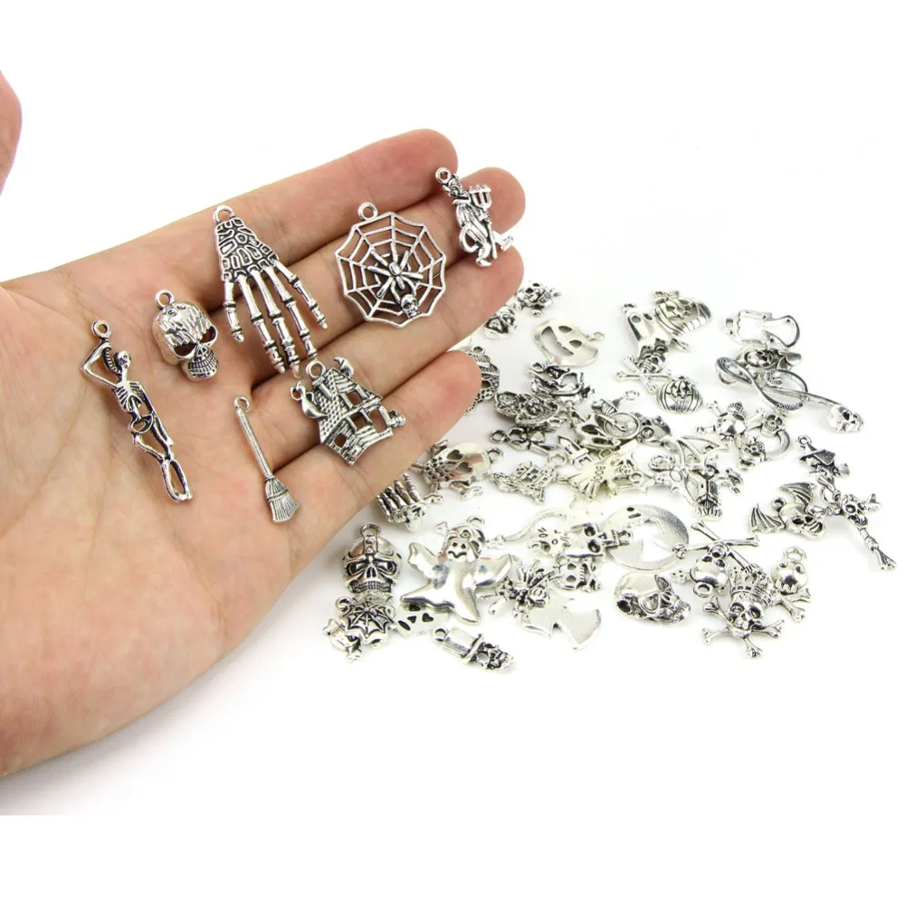 30 шт./компл. Хэллоуин летучая мышь тыквенный фонарь паук ведьма Череп кошка