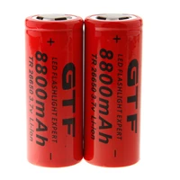 gtf 26650 8800mah lithium batterij oplaadbare batterijen 26650 8800mah batterij voor high power zaklamp