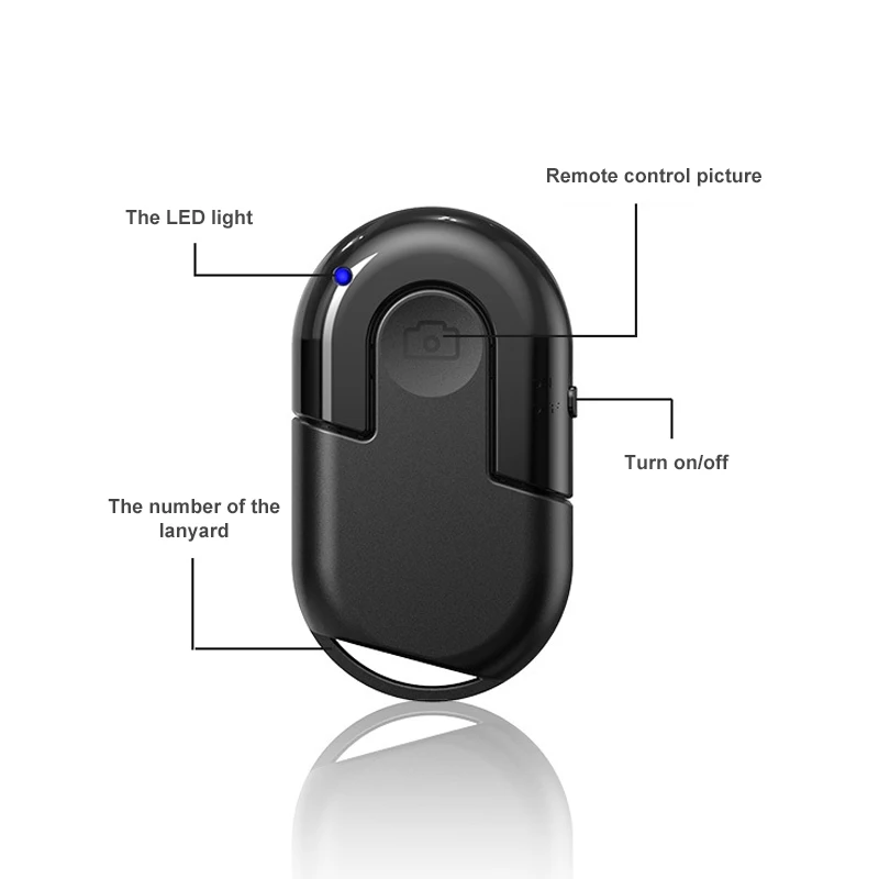 

CNIQOZ CNQ03 Wireless Bluetooth Remote Control Mobile Phone Selfie Photo Photography Live Camera Shutter Controller