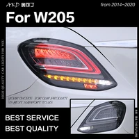 car styling for benz w205 tail lights 2014 2019 c180 c200 c260 c300 tail lamp led tail light drl dynamic signal auto accessories