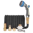 16-125ft садовый удлиняющийся шланг, шланг для воды, волшебный шланг высокого давления, гибкий шланг для полива, шланг для мытья автомобиля с распылителем