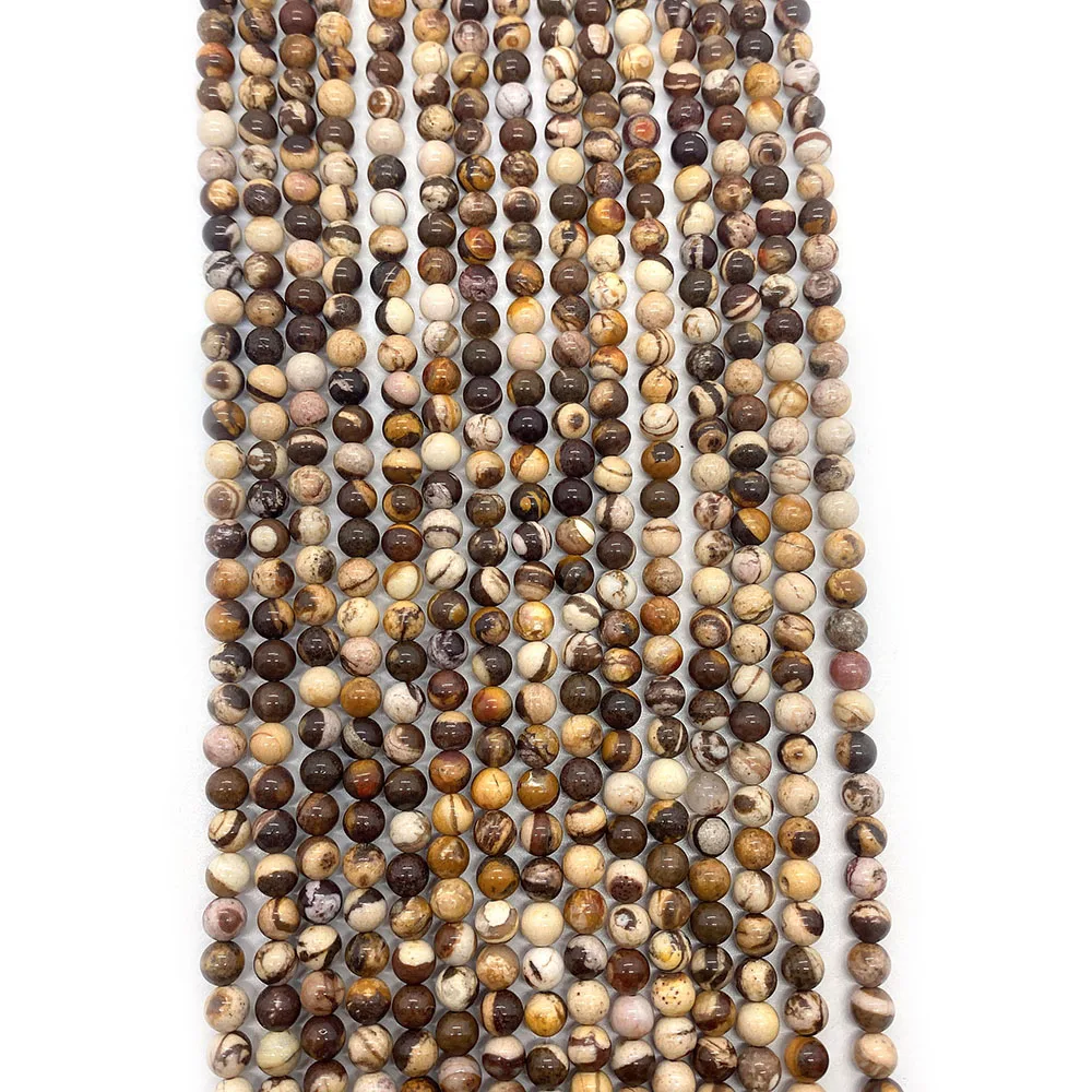Натуральный камень австралийская Зебра яшма бусины 6 мм 8 10 круглые свободно