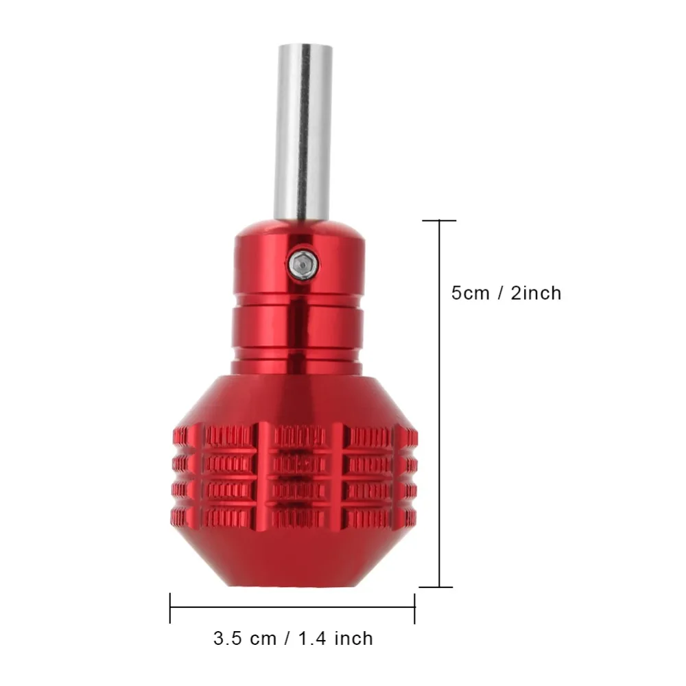

35mm Aluminium Alloy Rotary Tattoo Grip Knurled Tube Tattoo Machine Gun Handle Grips Tool Permanent Makeup Tattoo Machine Supply