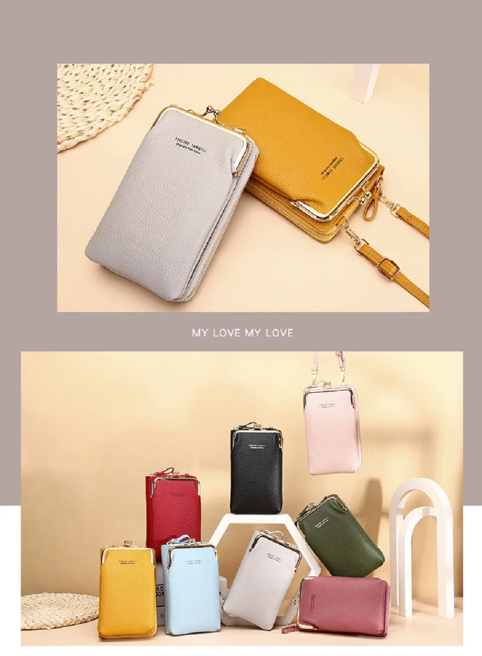 

Womens Small Crossbody Bags PU Leather Shoulder Messenger Bag Girls Purse Card Holder Zipper Flap Pocket Ladies Clutch Handbag