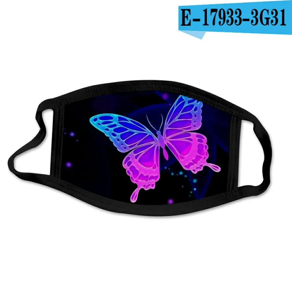 

3D Mask Dustproof Fashion Printing Ice Silk Cloth Mask Washable Mask Personalized Mask Butterfly Mask