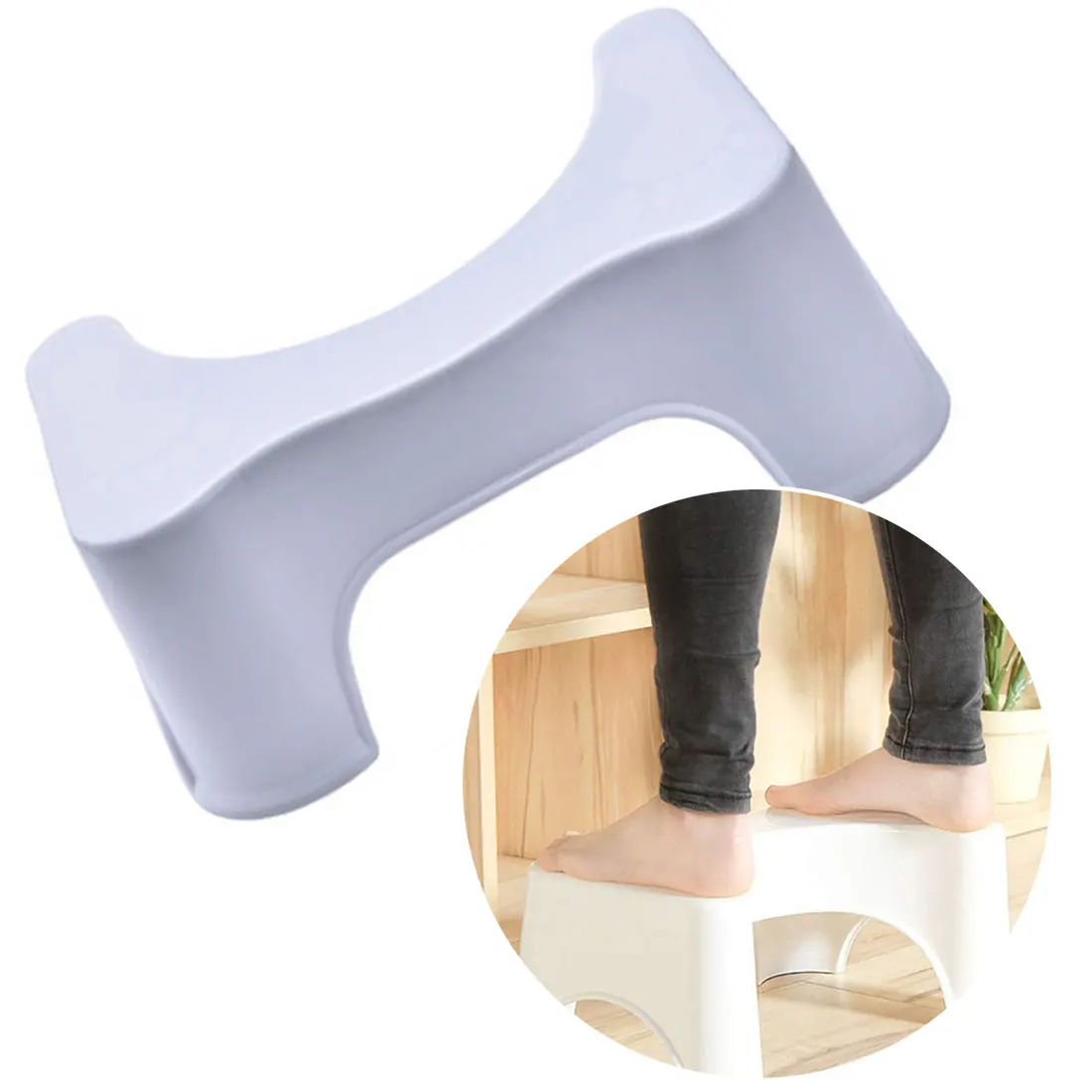 Складной стул для унитаза нескользящий туалета противоударный портативный дома