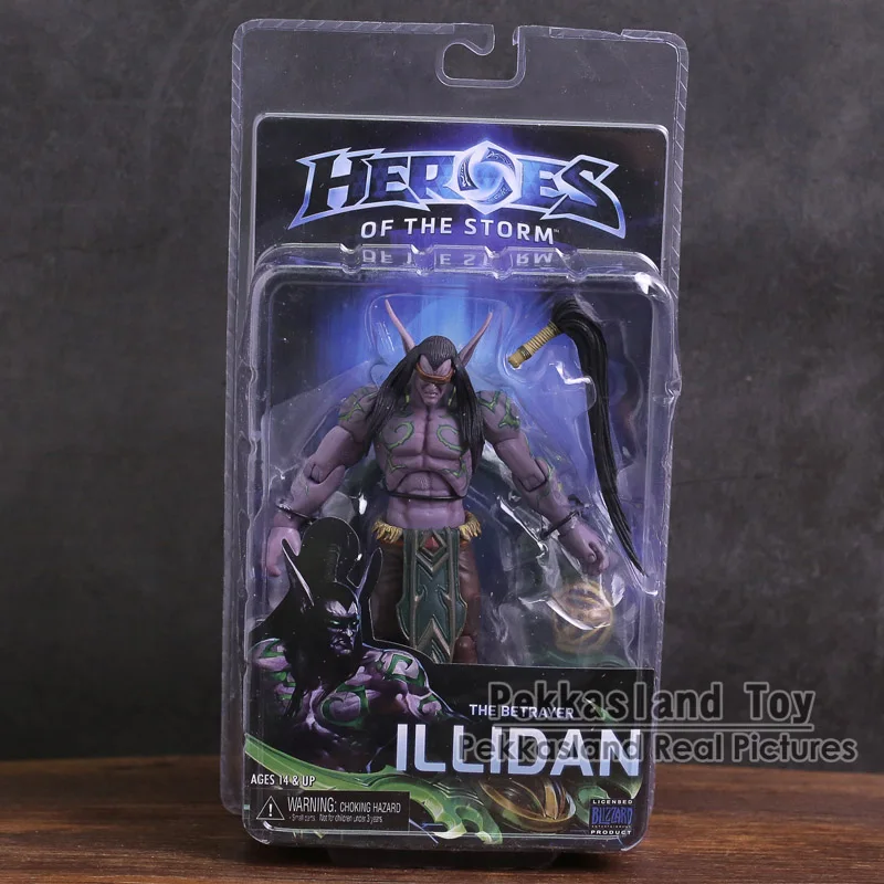 NECA &quotHeroes of The Storm&quot иллидана ПВХ фигурка Коллекционная модель игрушки 7 &quot18