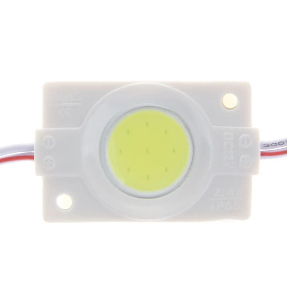 

100pcs DC12V COB Injection LED Module 2.4W Advertising Light white / warm warm