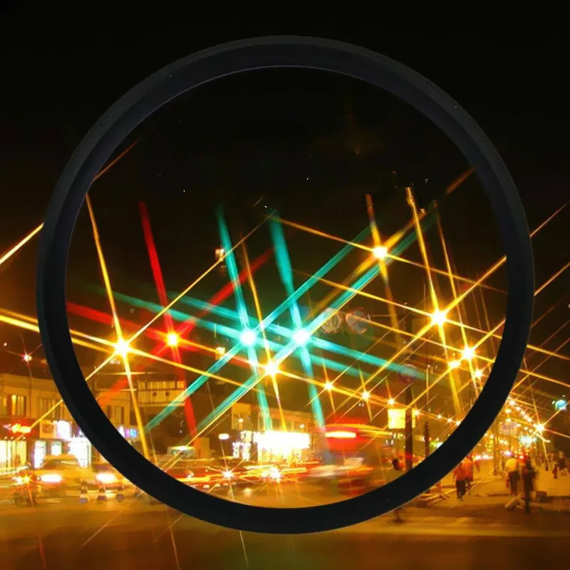 

37/49/55/58/67/72/77Mm Starlight Lens Special Effects Starlight Lens Camera Additional Starlight Lens 6 Lines