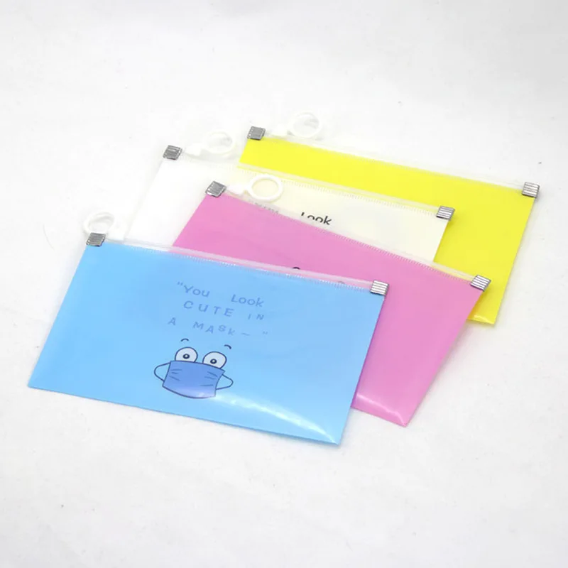

Portable Disposable Mask Storage Clip Zipper Cute Dust Mask Protector Storage Tool Wallet Reusable Outdoor Tools