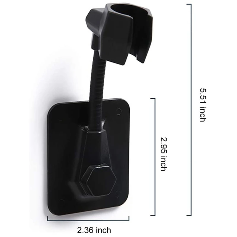 

Shower Head Holder Adjustable Handheld Bracket Adjustable Shower Holder, Removable No-Punching Wall