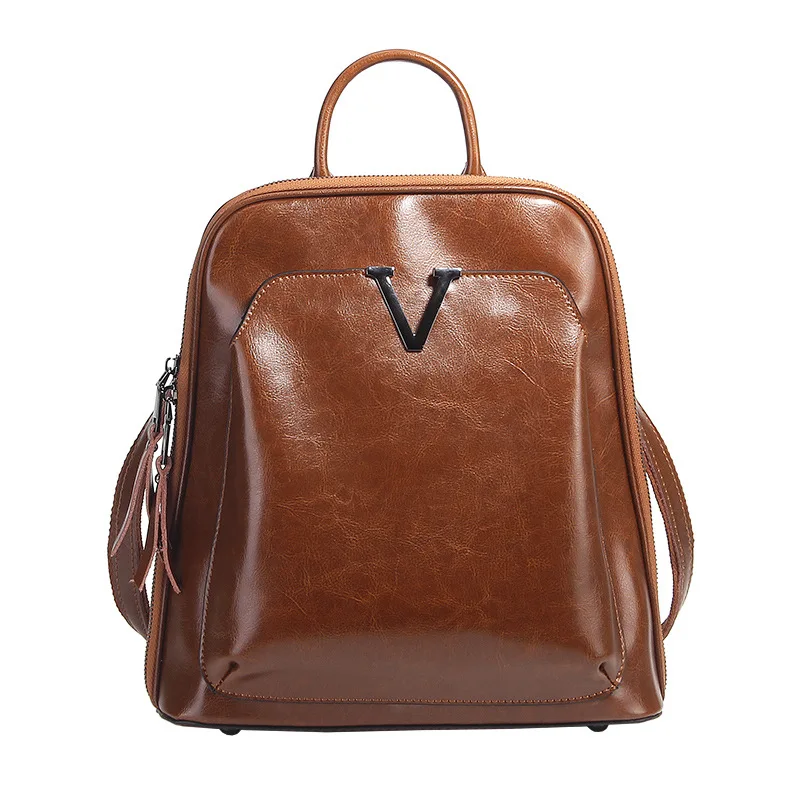 Женские рюкзаки из натуральной кожи Женский дорожный рюкзак 2021 женский сумки для