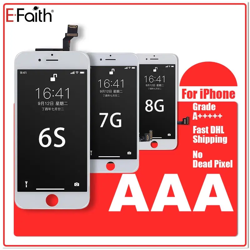 Хит продаж E Faith10PCS/партия 4 7 дюймовый ЖК дисплей для iPhone 6S 7G 8G экран с 3D сенсорным
