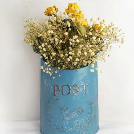 

European Retro Style Old Sealed Opinion Newspaper Letter Box Metal Wall Hanging Creative Lockable Mailbox Cafe Decoration