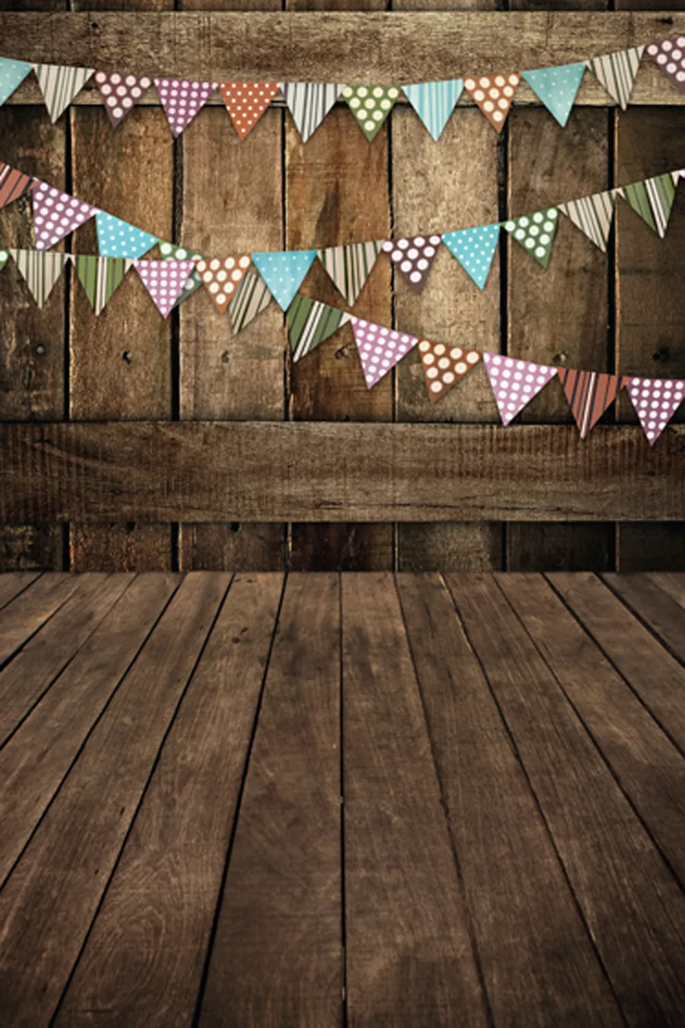 Виниловый фон с Деревянной Стеной и полом для студийной фотосъемки 3x5 футов