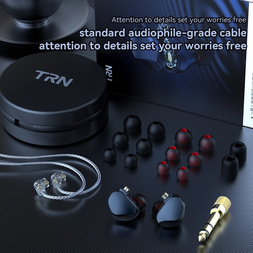Гибридные наушники-вкладыши TRN VX Pro BA + DD спортивные Hi-Fi музыкальные гарнитуры