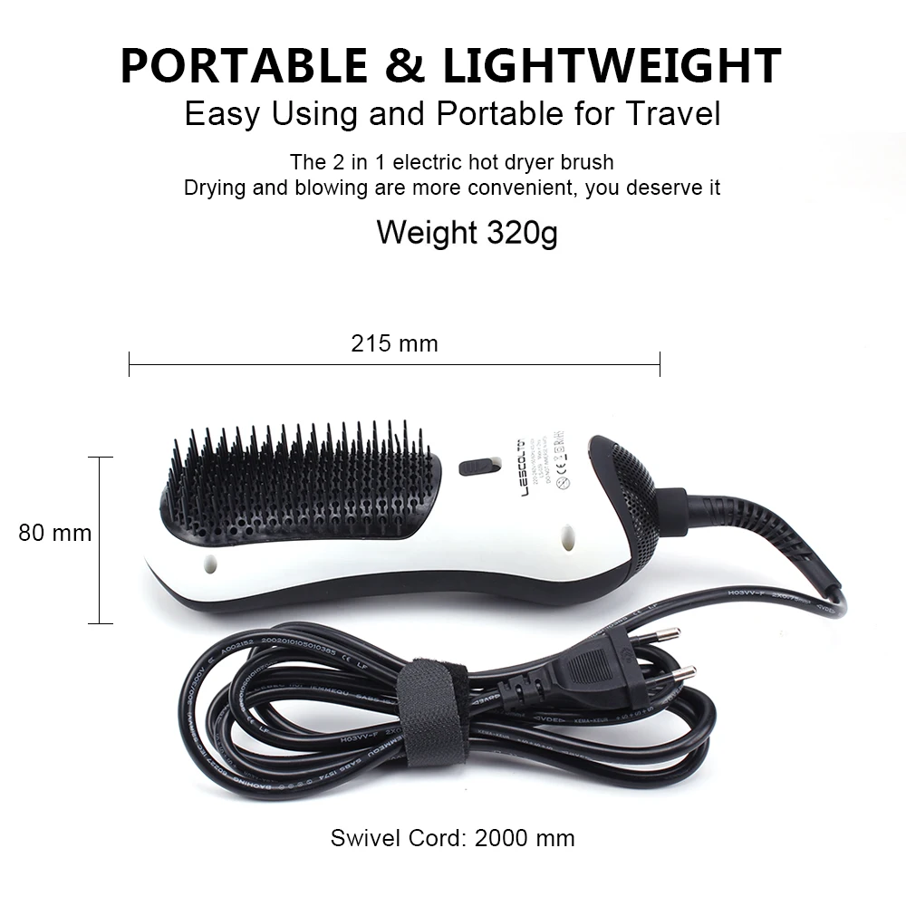 Электрический автоматический фен для волос Расческа с функцией аниона