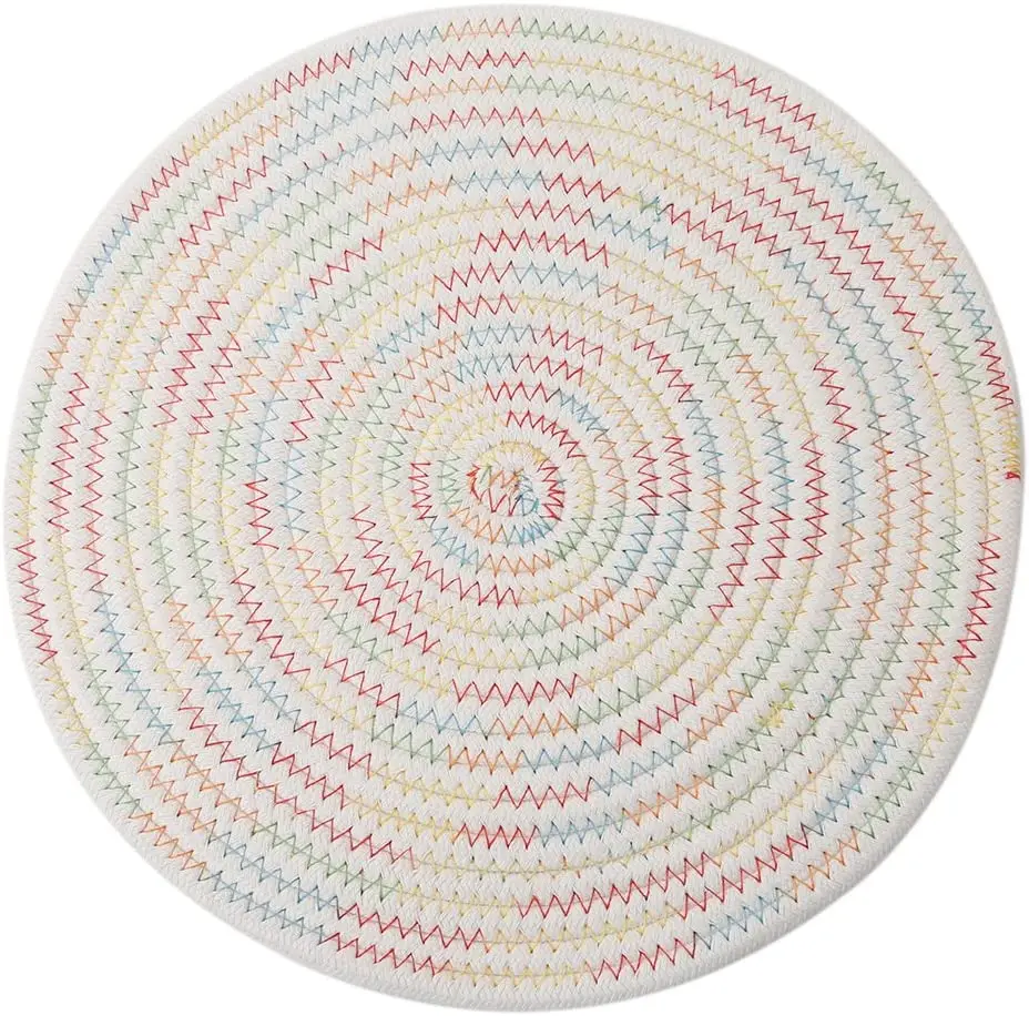 Продвижение домашний Декор ручной работы хлопковые круглые тканые салфетки