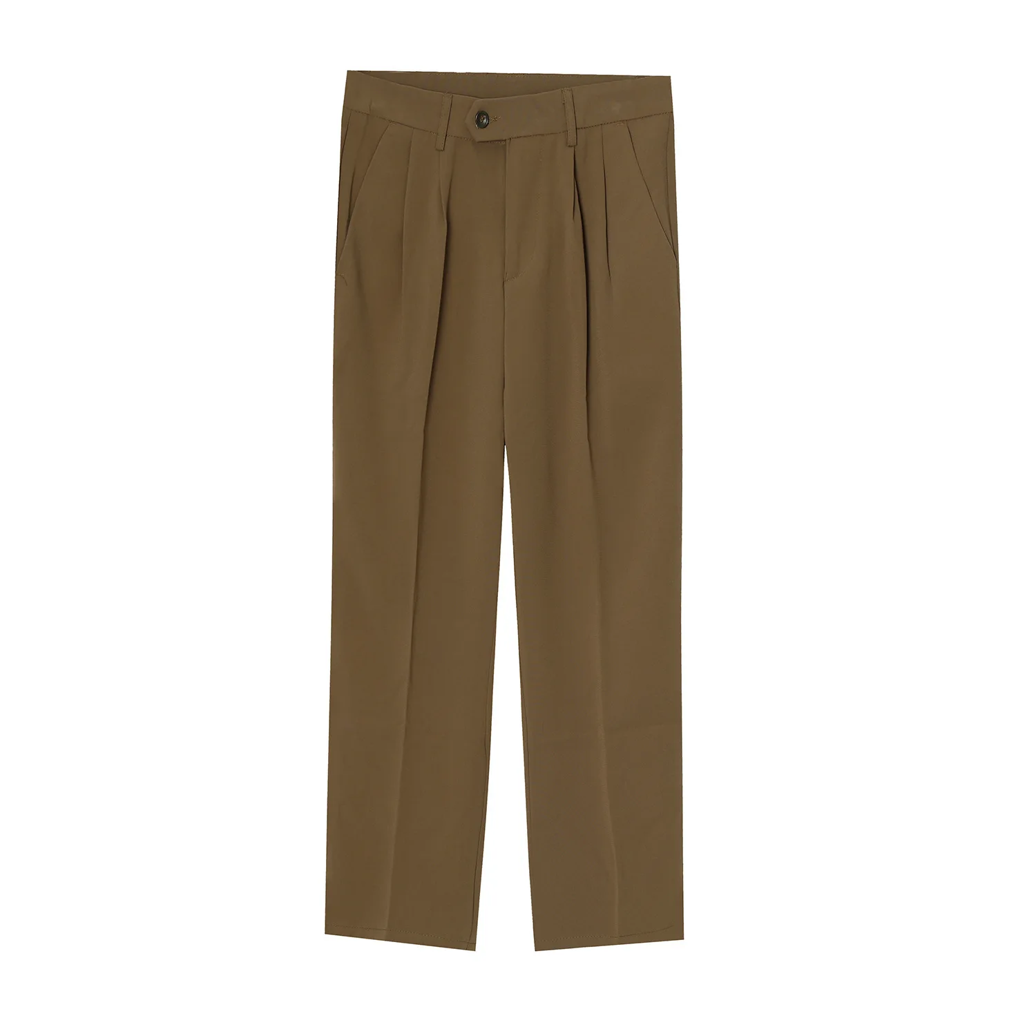 

MTL men | autumn and winter 2020 new Korean casual solid color straight waist trousers with split leg trousers for men