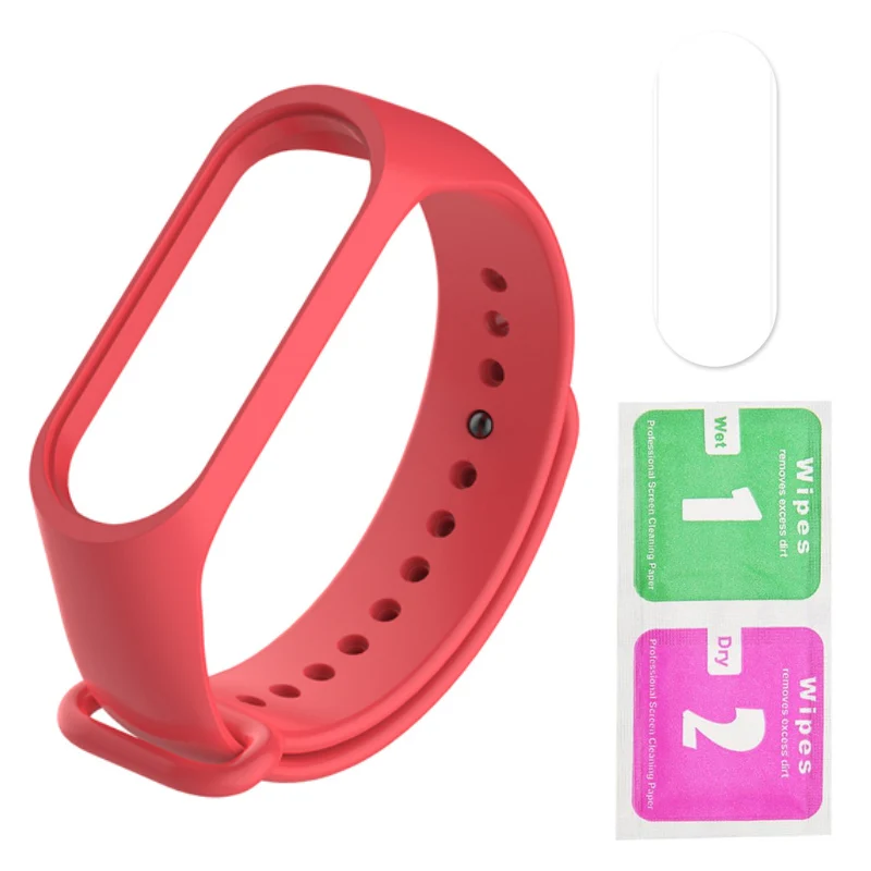 005 Браслет для mi Band 3 и 4 ремешка пленки силиконовый ремешок для часов для Xiao mi браслет Four Xia mi Xao mi Xaiomy - Цвет: 005