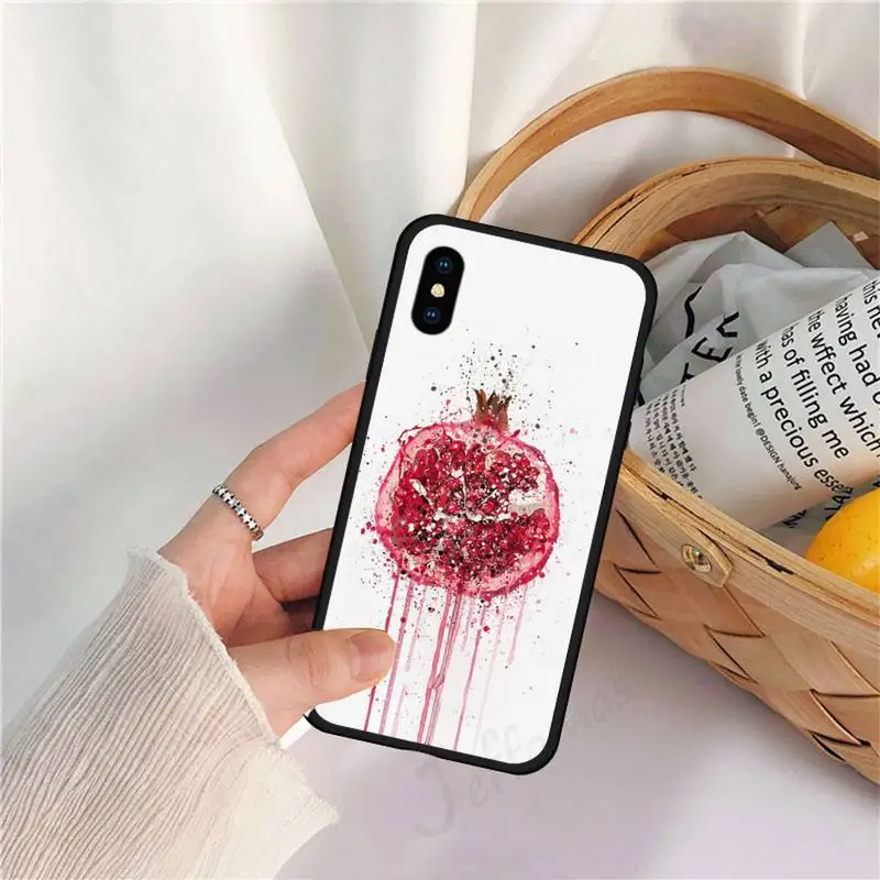 

Watercolor fruit Painted Phone Case for iPhone 11 12 mini pro XS MAX 8 7 6 6S Plus X 5S SE 2020 XR