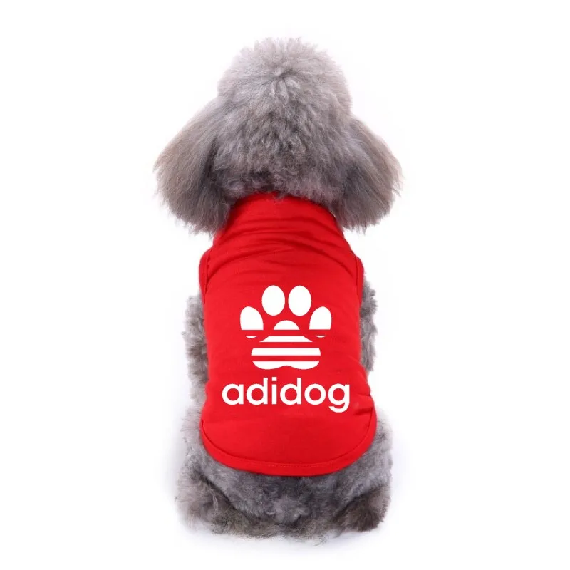 Летняя крутая Одежда для собак брендовая жилетка с надписью питомцев