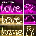 Новый светодиодный неоновый светильник креативное украшение неоновая лампа Свадьба День святого Валентина юбилей подарок домашний декор ночсветильник s