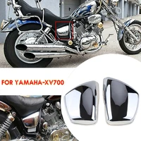 motorcycle battery fairing cover right left side protector fit for yamaha xv700 750 1000 1100 virago 1984 up moto parts