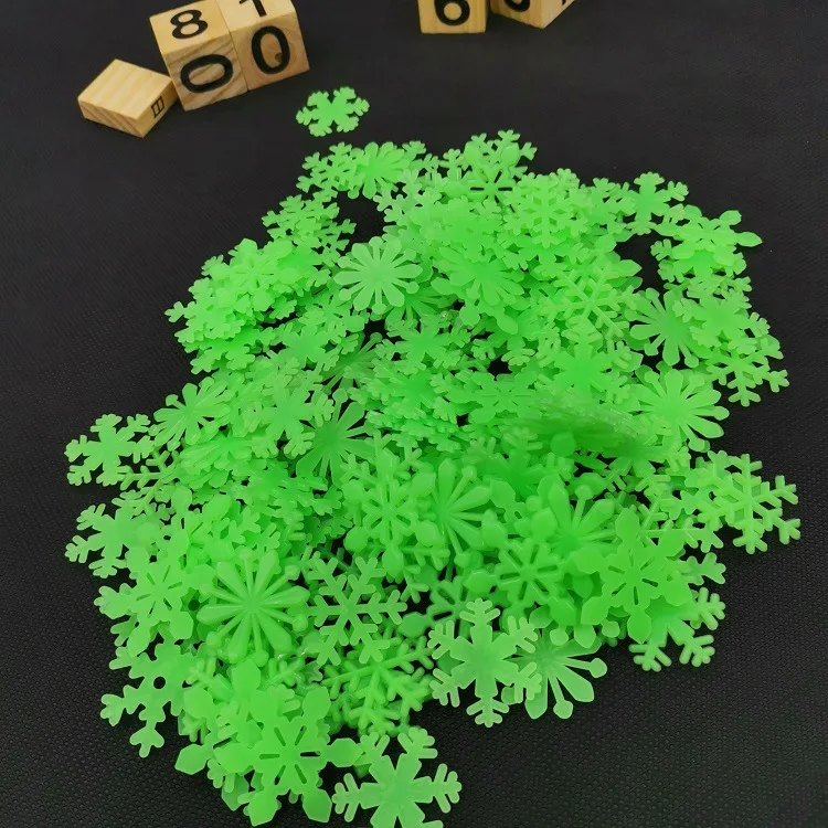 

3D luminous star stickers luminous snowflake stickers luminous wall stickers 50 snowflakes fluorescent stickers