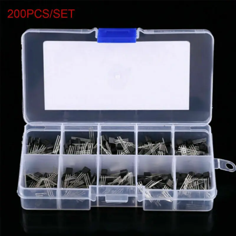 Триодный транзистор IC BC337 BC327 2N2222 2N2907 2N3904 2N3906 S8050 S8550 A1015 C1815 200 шт. |