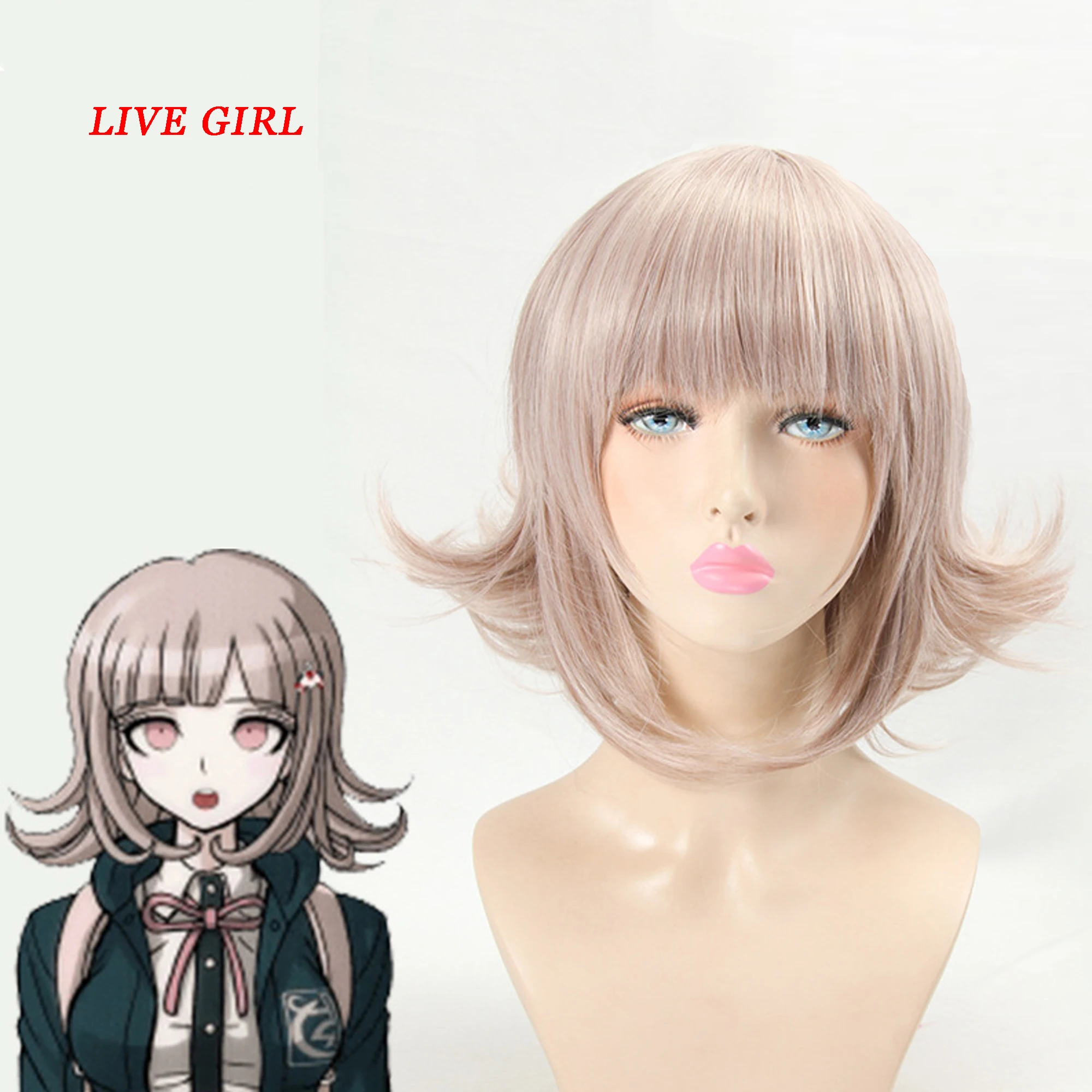 Парик для косплея LIVA GIRL Super DanganRonpa парик Чиаки Нанами женщин и взрослых Хэллоуина