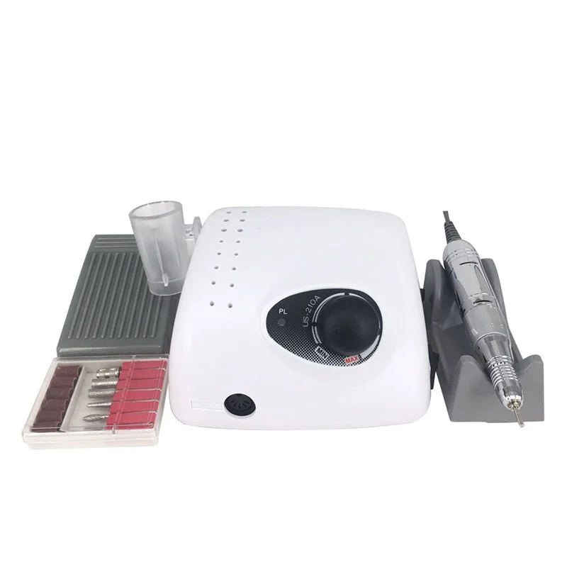 Электрическая мощная дрель для ногтей 220а маникюрный набор педикюра 35000 об/мин