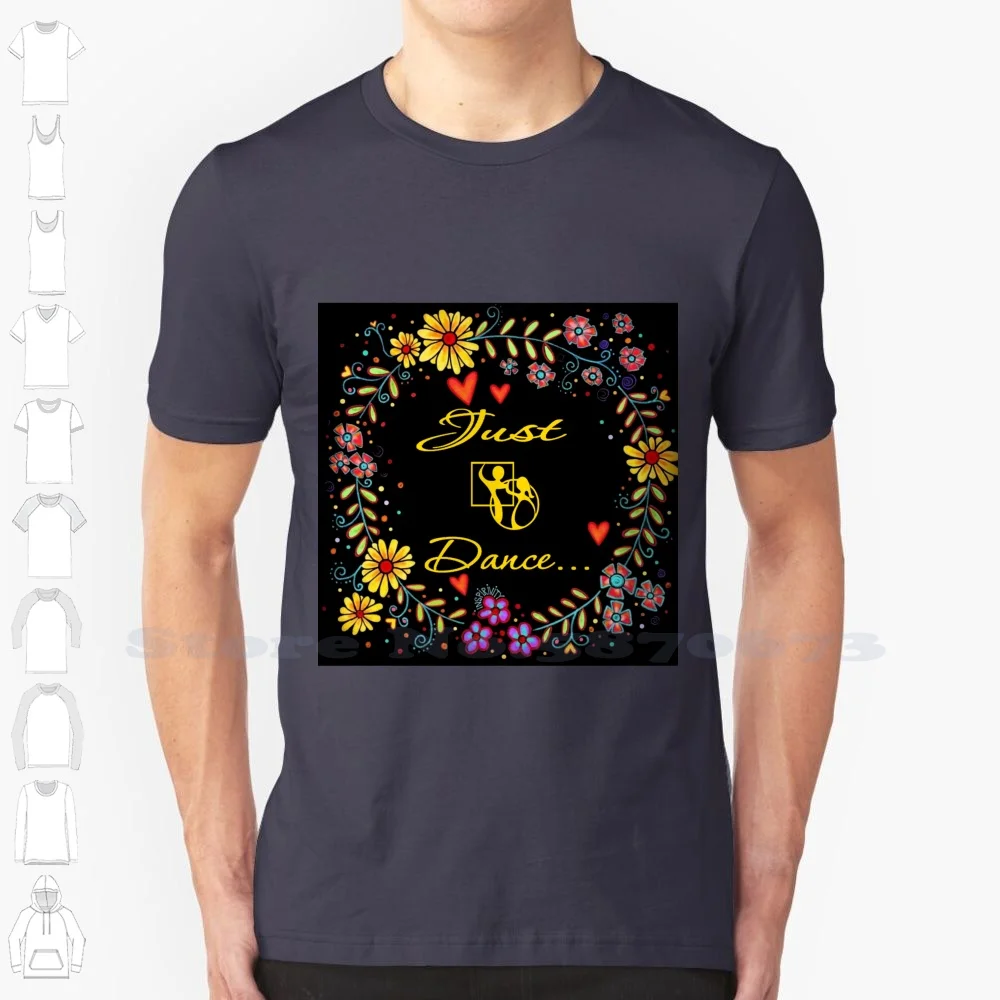 

Floral Cool Design Trendy T-Shirt Tee Ancing Ance Dancing Dance Square