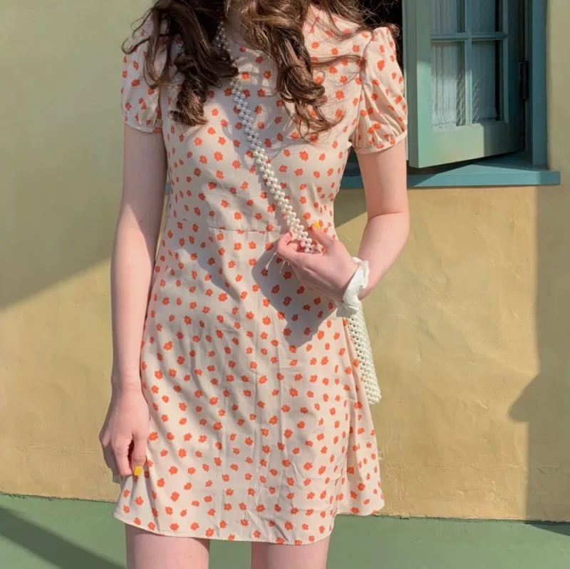 Новинка S-XL весеннее женское платье повседневное богемное OL с цветочным принтом в