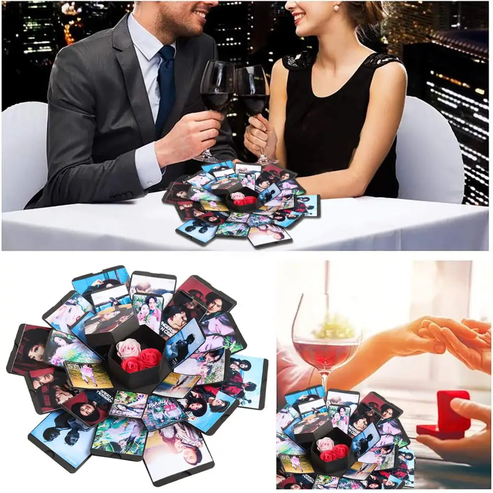 Взрывобезопасная коробка креативная для сюрпризов ручная работа с гидом фотоальбом|Фотоальбомы| |