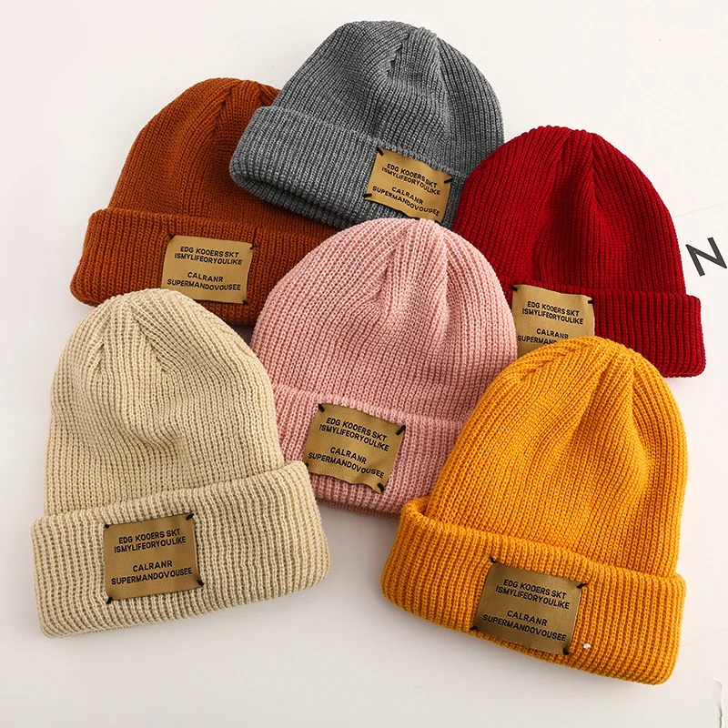 

New Women's Hat Autumn And Winter Hat Female Outdoor Warm Knitted Men Hat Hip-hop Cool Hat Beanies For Women Brand