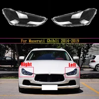 car front lampshade lens glass lamp case transparent headlight cover shell for maserati ghibli 2014 2015 2016 2017 2018 2019