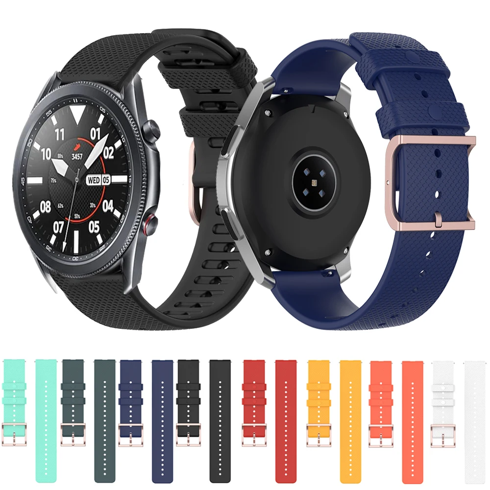 Сменный силиконовый ремешок для Samsung Galaxy Watch 3 45 мм 41 amazfit gtr 42 47 браслет |