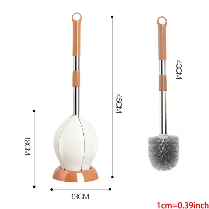 

Modern Design Toilet Brush and Holder Automatic Opening and Closing Lotus Holder