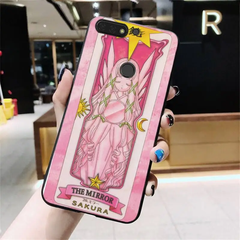 

Sakura Card Magic wand Sailor Moon Phone Cases For Huawei Honor 7C 7A 8X 9X 8A 10i 20lite 10 9 lite 20 8C 8S 7S 9A 10X lite