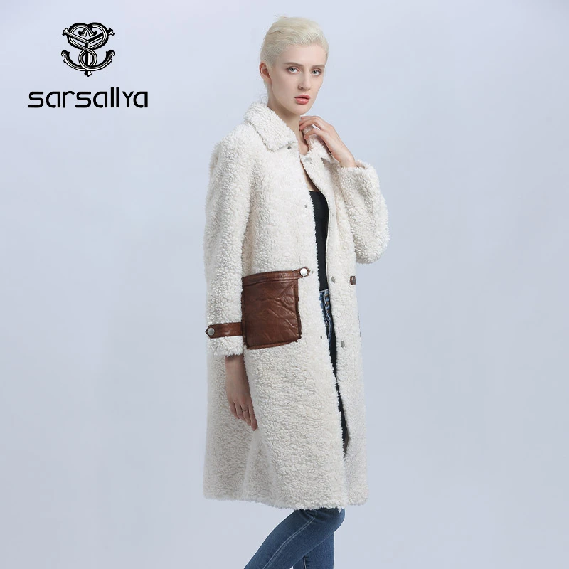 Осеннее длинное шерстяное пальто Женское зимнее кашемировое женский шерстяной